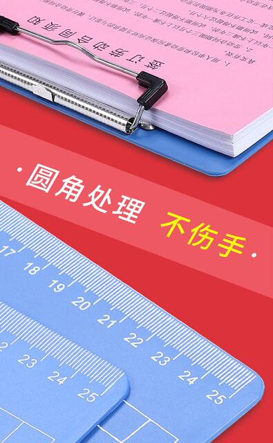 Thickened A4 File Clipboard Stationery Writing Board Writing Pad Hard Plastic Clip Cardboard A5 Ordering Menu Clip detail 12