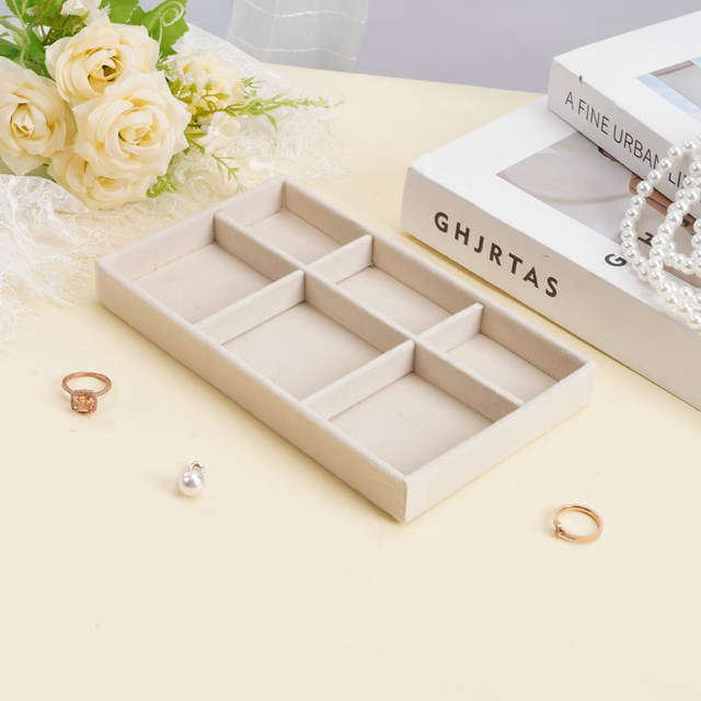 Amazon Foreign Trade Jewelry Box Cross-Border Jewelry Accessories Storage Box Creative Jewelry Box Velvet Tray Storage Box detail 8