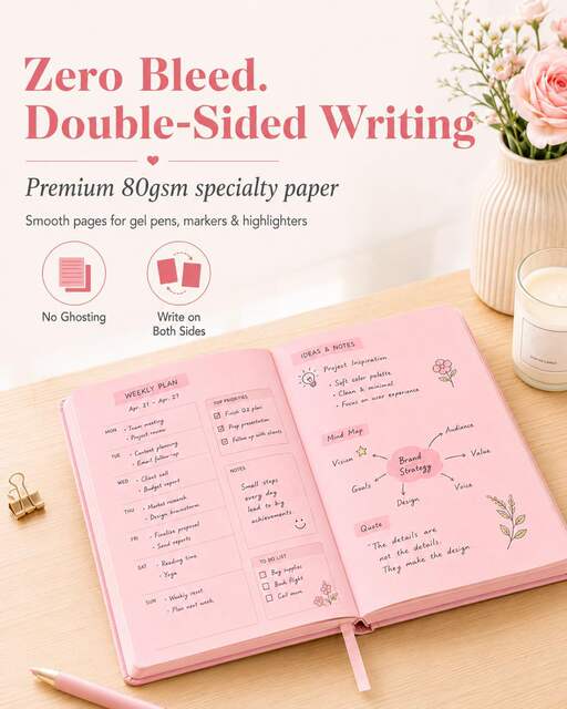 Thickened Colorful Brick Notebook 720 Pages Thickened Colorful Brick Book Pu Leather Cover A5 720 Pages Colorful Brick Book detail 2