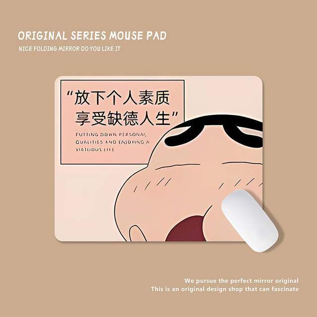 Crayon Small New Cartoon Cute Mouse Pad Girls small size Office Table Pad Computer Keyboard Pad Ins Style Table Pad detail 5