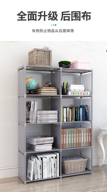 Simple Bookshelf Bookcase Storage Rack Storage Cabinet Economical Floor detail 8