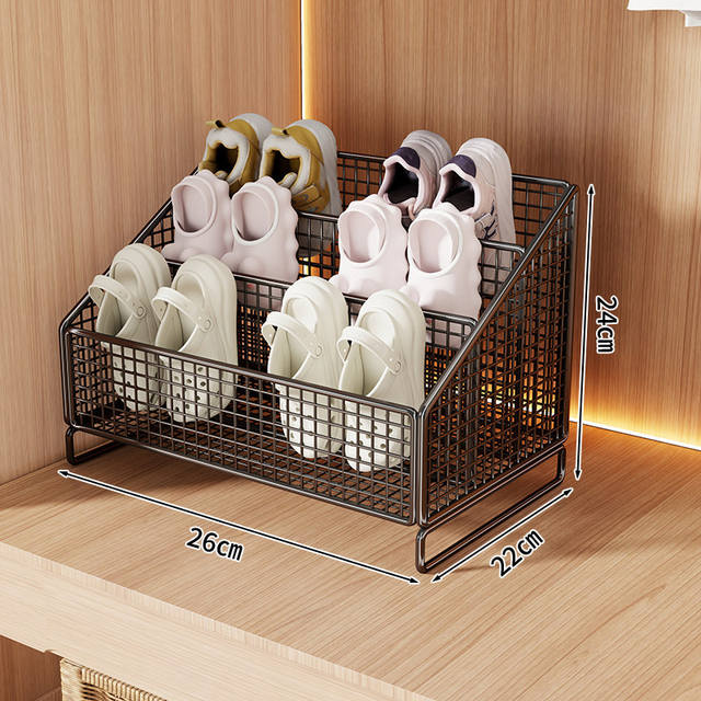 Multi-Layer Shoe Storage Rack for Children's Shoes in the Cabinet, Small Shoe Rack for Home Use in the Wardrobe, Layered Storage Rack for Baby Shoes