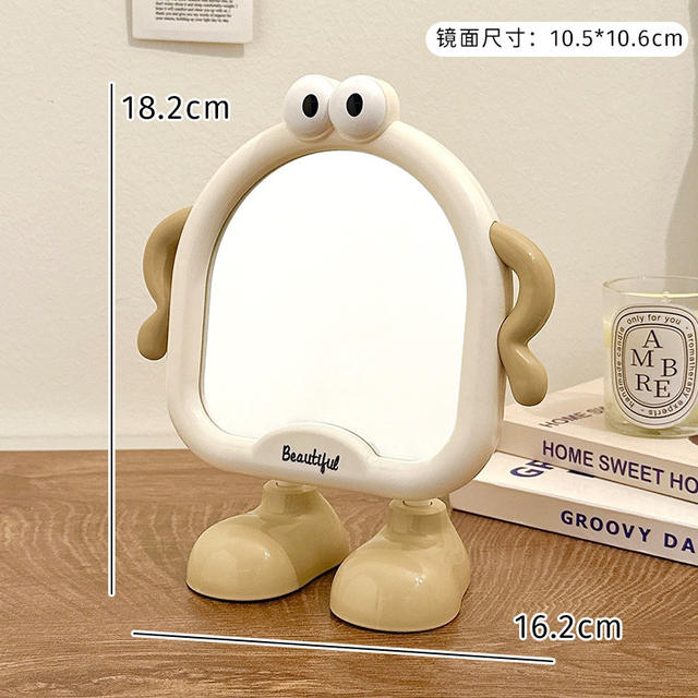 Mirror Makeup Mirror Desktop Small Mirror Home Bedroom Cute Student Dormitory Portable High-Definition Beauty Mirror