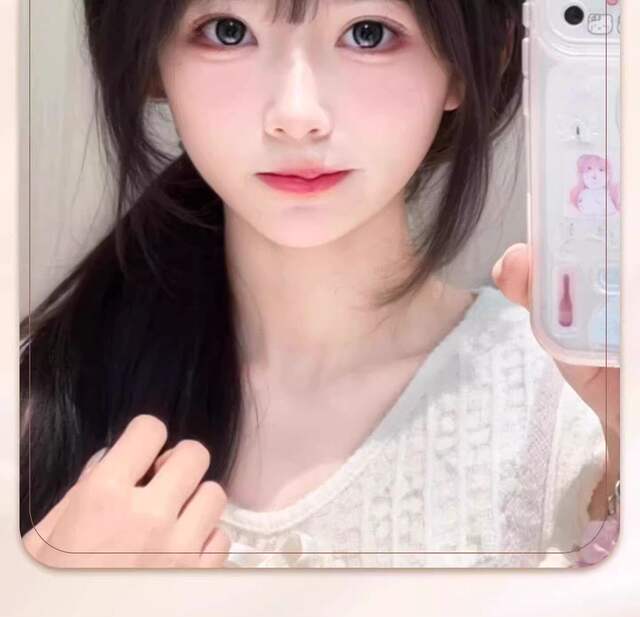 Fake Hair Bangs for Women, Mixed with Real Hair, to Increase Hair Volume, Create a Fluffy High Crown, and Achieve a French-Style Straight Bangs Look detail 2
