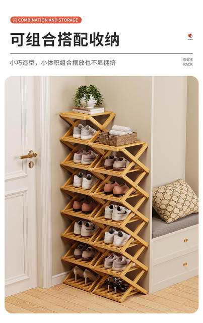 Installation-Free Shoe Rack for Home Living Room Multi-Layer Simple Storage Rack Storage Rack Foldable Flower Rack Flower Pot Rack Potted Plant Rack detail 11