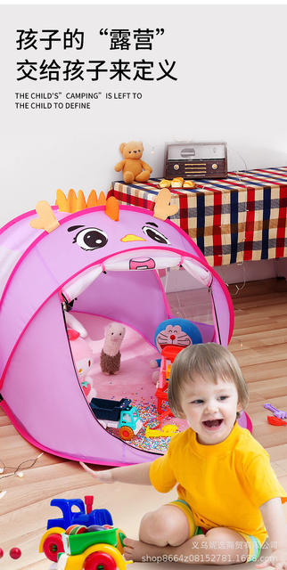 Ce Cpc Certified Cross-Border Indoor Children's Playhouse Toys for Boys and Girls Cartoon No-Installation Toy Tent detail 2