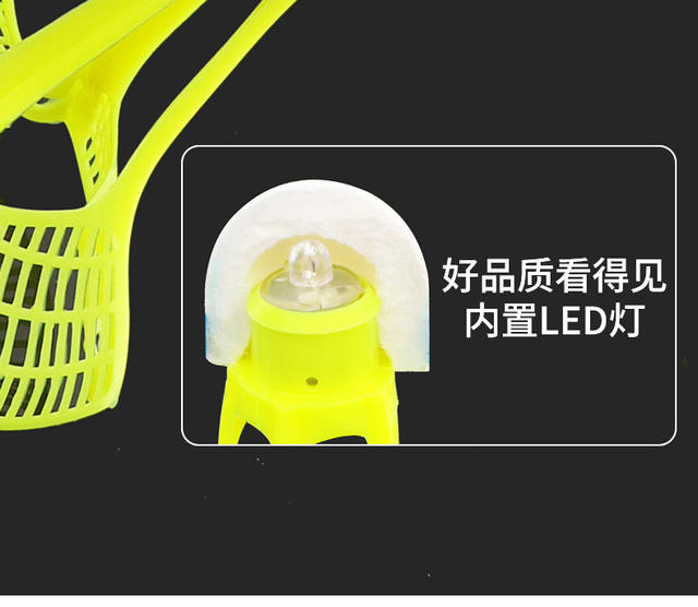 Peak genuine goods Professional Windproof Super Resistant Playing Head Luminous Nylon Badminton Outdoor Training Stable Flying Wind Resistance detail 9
