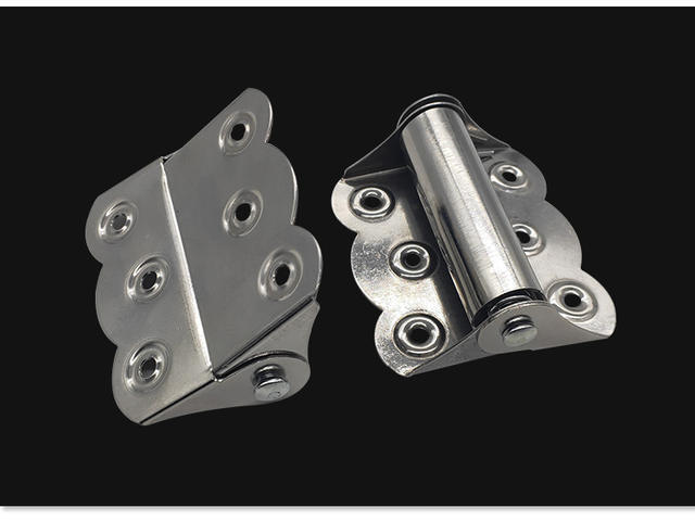 Directly Supplied from the Source, Automatic Closing and Rebound Hinge, 304 Stainless Steel Spring Folding Hinge with Buffer detail 11