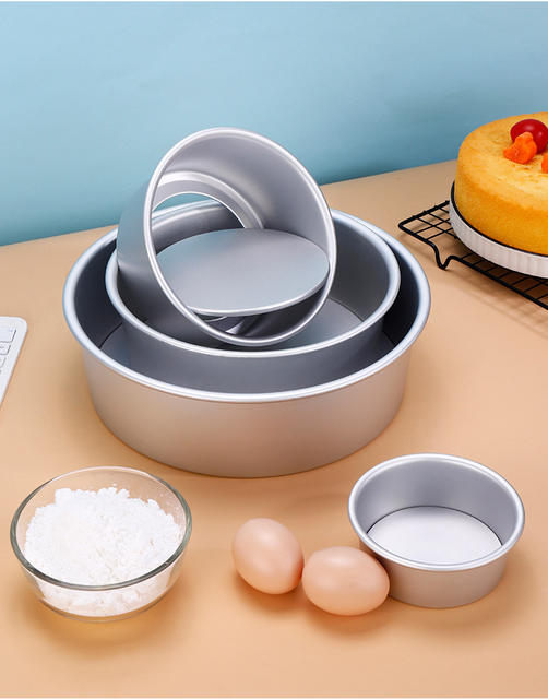 Anodized aluminum cake mold chiffon cake mold baking tools 6 inch 8 inch 10 inch round living bottom grinding tool detail 12