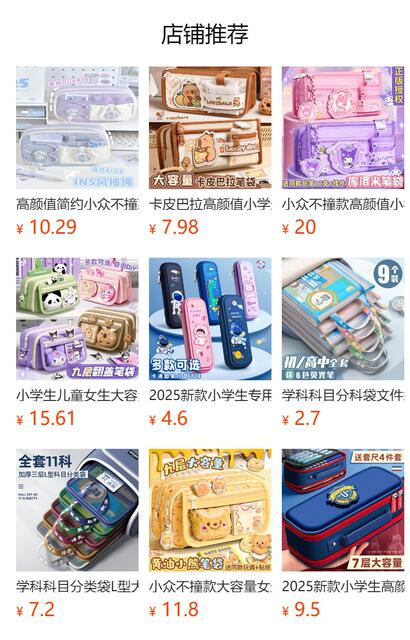 Super Popular Boys and Girls Large-Capacity Junior High School Students and Primary School Students Pencil Stationery Box Transparent Stationery Bag Ins Style Pencil Bag detail 1