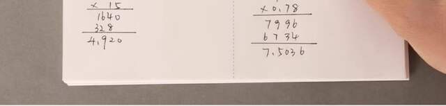 Deli Partitioned Draft Notebook 16K Blank Draft Paper for Students' Math Calculations Vertical Format Notebook for Calculations detail 10