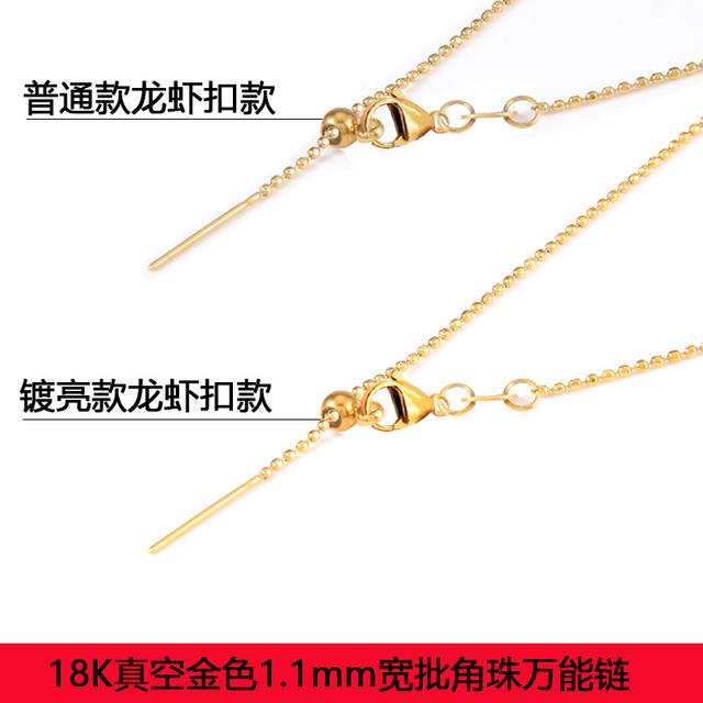 Titanium Steel Non-Fading Universal Chain Stainless Steel Necklace for Women, Light Luxury Clavicle Chain, Adjustable for Autumn and Winter, High-End DIY Accessory detail 8