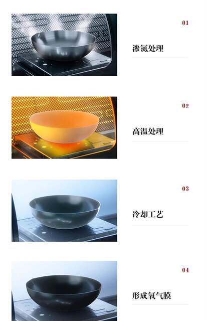 Mini Small Iron Pot Household Outdoor Small Wok Induction Cooker Frying Pan Non-Stick Frying Pan One Person Food Small Frying Pan Uncoated detail 10