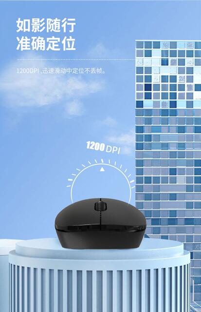 Aig0 M20 Wireless Mouse Optical Mouse Smart Sleep Mode Stylish Simple Matte Finish for Home and Office Use detail 8