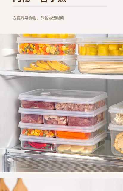 Printable Logo Refrigerator-Specific Frozen Meat Compartment Box, Frozen Storage Box, Food Prep Box, Fresh-Keeping Sealed Box detail 12