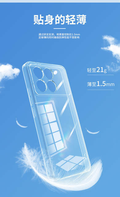 Redmi K70 Case Suitable for Xiaomi K70Pro Transparent Case K70E All-Inclusive Ultra-Thin Silicone Soft Shell Anti-Fall Protective Cover detail 8