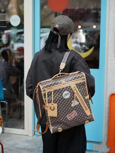 Cuisee/Cui's New Style Vintage Backpack for Short Trips, Casual Large-Capacity Unisex Bag detail 11