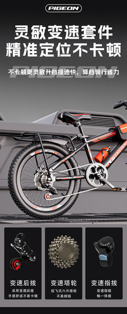 Feige Children's Bicycle for Boys Aged 8-10-12-15, Elementary School Students' Bike, Big Kids' Shock-Absorbing Disc Brake Mountain Bike detail 8