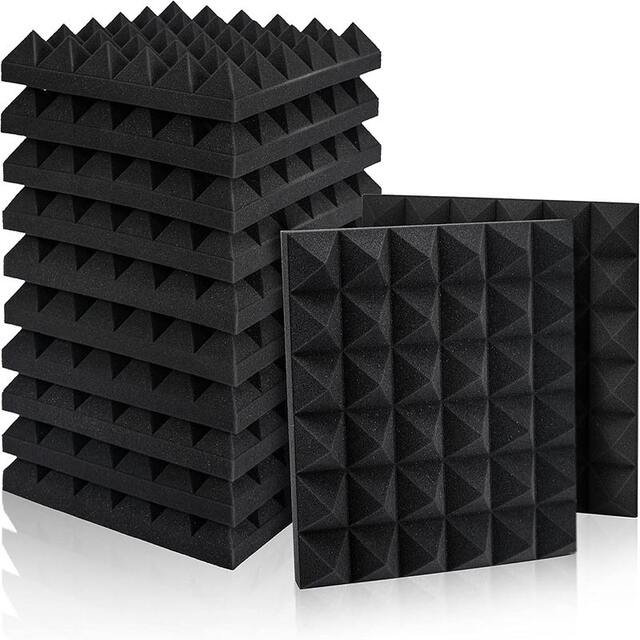 Cross-Border Pyramid Flame Retardant Sound Insulation Cotton High Density Thermal Insulation Sound Absorbing Cotton Recording Studio Special Silencer Cotton Wholesale