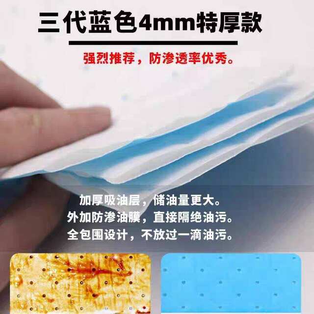 【Yiwu in Stock】Six-Layer Oil-Absorbing Cotton Range Hood Oil-Absorbing Paper, Oil-Proof, Strong Oil Absorption, Integrated Stove Disposable detail 2