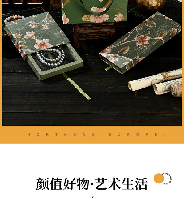 Crystal Bracelet Packaging Box, Jewelry Box, Pe Film Suspension Box, Pull-Out Storage Box, High-End Bracelet Box detail 7