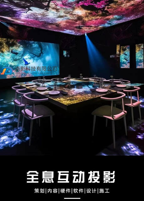 Immersive Holographic Projection Floor Interactive Restaurant Corridor Corporate Culture Wall Exhibition Hall Building Outdoor Cultural Tourism Lighting detail 1