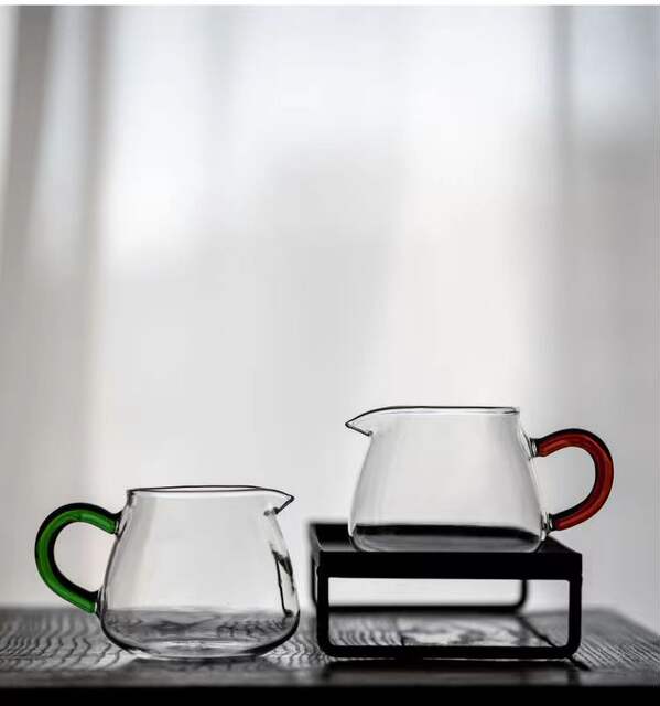 Color High Borosilicate glass tea set fair Cup Tea Sea tea filter Penguin cup size capacity detail 2
