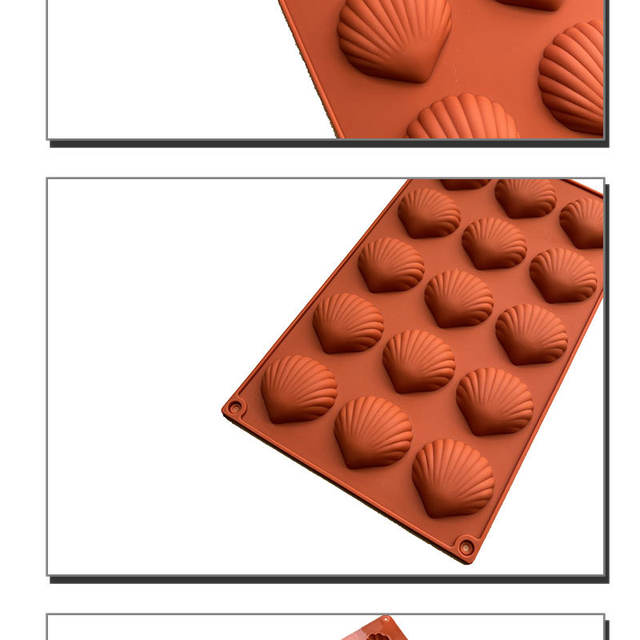 Spot Madeleine mold shell cake mold silicone cake mold scallop cookie mold diy baking tools detail 5