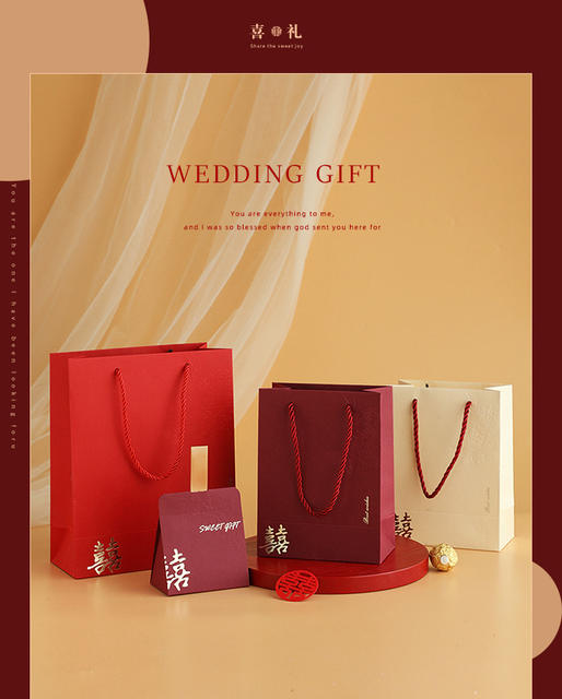 2026 New Creative Wedding Gift Boxes, Wedding Candy Boxes, Tote Bags, Wedding Candy Bags, Wholesale detail 1