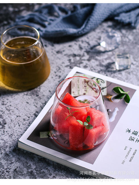 High Borosilicate Transparent Glass Mount Fuji Cup Coffee Milk Cup Beer Juice Drink Cup Mount Fuji Glass Cup detail 11