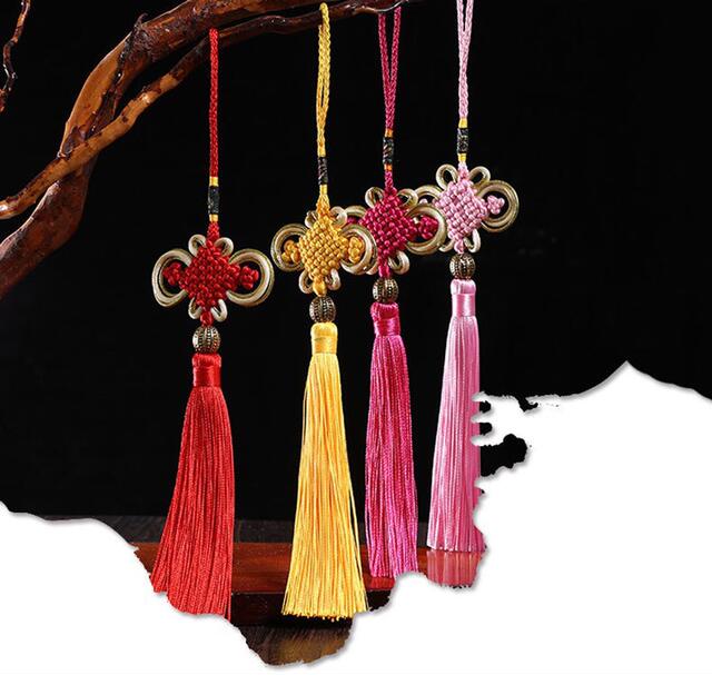 Chinese knot tassel bead finished 8 plate Phnom Penh Chinese knot rich knot clothing pendant manufacturers wholesale detail 3