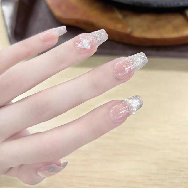 Wearable Ten-Piece Finished Product Wholesale Elegant Simple Star Cat Eye Removable Wearable Nail Patch detail 5