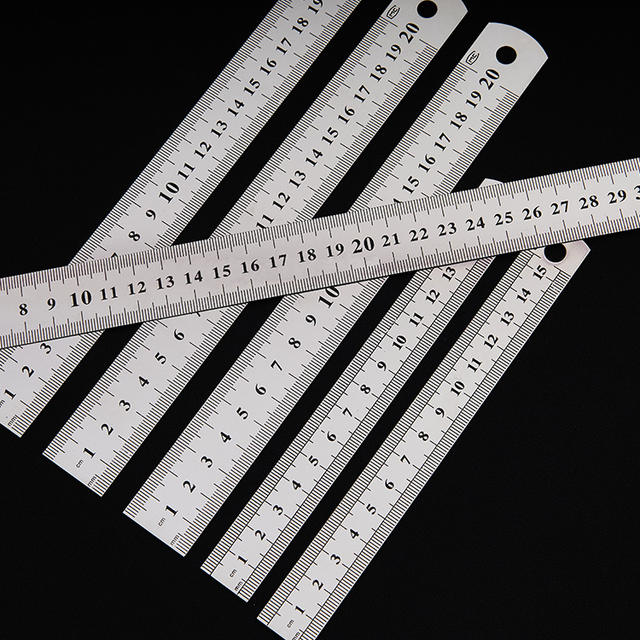 Stainless Steel Straight Ruler, Office Ruler, Thickened Scale Ruler, Metal Double-Sided Steel Ruler, 20cm Steel Ruler, Manufacturer Wholesale detail 8