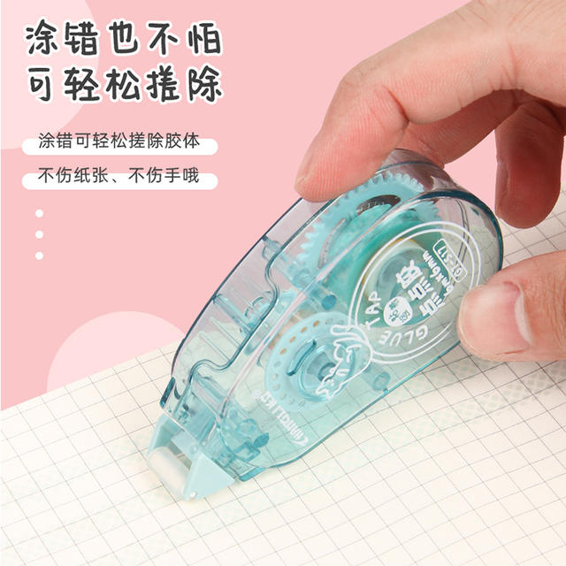 Cute point dispensing girl's hand account tool point-shaped double-sided adhesive correction tape high-looking student large capacity adhesive tape detail 7