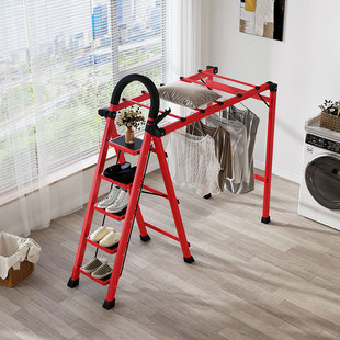 Household Folding Ladder, Indoor Eight-Step A-Frame Ladder with Widened Wave-Shaped Steps, Telescopic Staircase, Non-Slip Straight Ladder, Wholesale detail 7