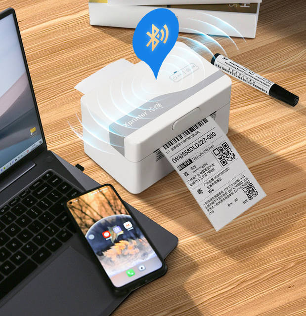 Xinye D35E Express Delivery Printer for Single-Sheet Waybill, Bluetooth Electronic Waybill, Thermal Barcode, Cross-Border Label Printer detail 11