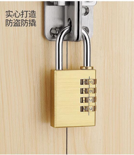 Pure Copper Solid Password Padlock Luggage Luggage Password Lock Gym Cabinet Door Padlock Password Lock Head Home Small Lock detail 12