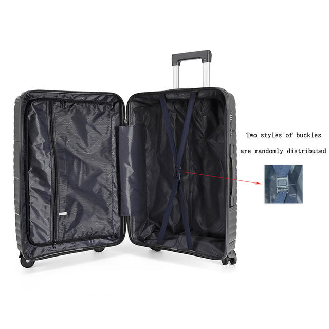 New Pp Material Suitcase 24inch Trolley Case Cross-Border Special Boarding Case Large Capacity Suitcase Universal Wheel t detail 9