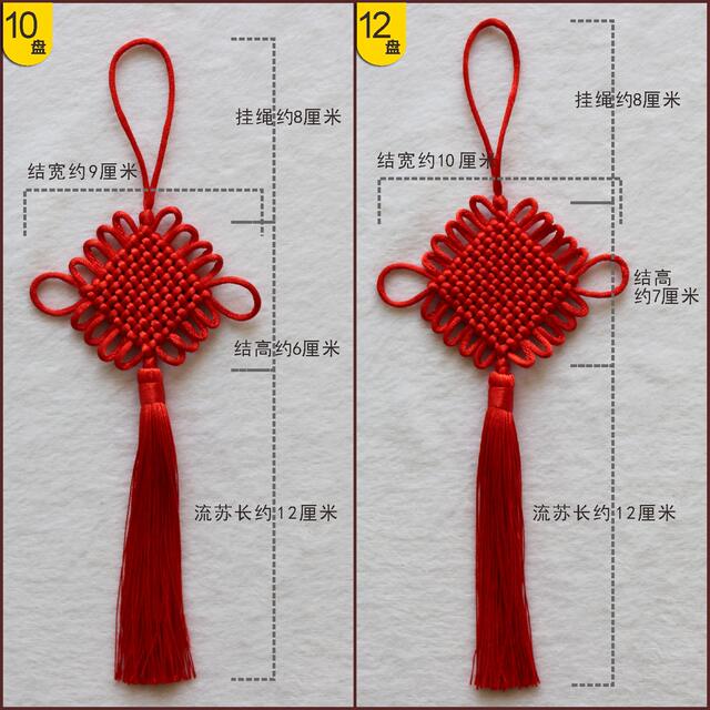 Chinese Knot Pendant Line 5 8 Plate Fang Sheng Knot Rope Hanfu Lantern Small Door Handle New Year Craft Gift Hanging Spike detail 2