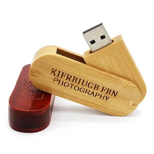 Wooden Gift Box and USB Flash Drive 1Gb to 128Gb Pen Drive Wooden USB 2.0 3.0 Wooden USB Flash Drive