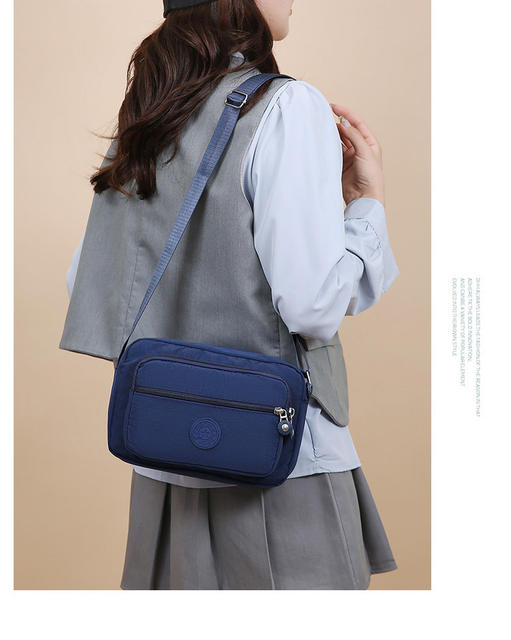 Factory Direct Sales Women's Bag, Crossbody Bag, Nylon Small Square Bag, New Fashion Style, Mom's Mobile Phone Coin Purse, Canvas Shoulder Bag detail 12