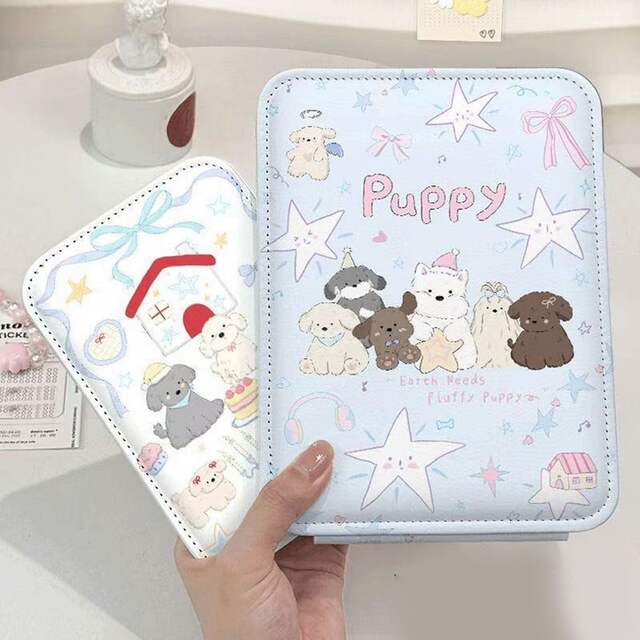 New Mirror Cute Puppy Thickened Anti-Fall Travel Portable Makeup Mirror High-Definition Home Vanity Mirror detail 9