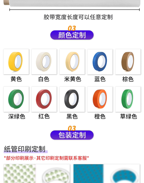 Masking Tape, Strong Adhesive White Decoration, Beautiful Seam Spray Paint, Color Separation Paper, Does Not Damage the Primer, Does Not Residual Glue, Masking Tape detail 9