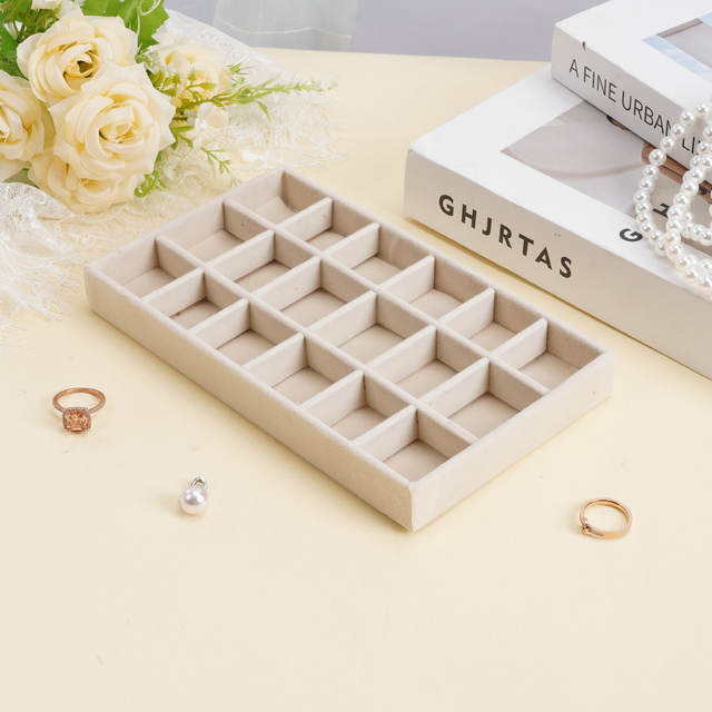 Amazon Foreign Trade Jewelry Box Cross-Border Jewelry Accessories Storage Box Creative Jewelry Box Velvet Tray Storage Box detail 9
