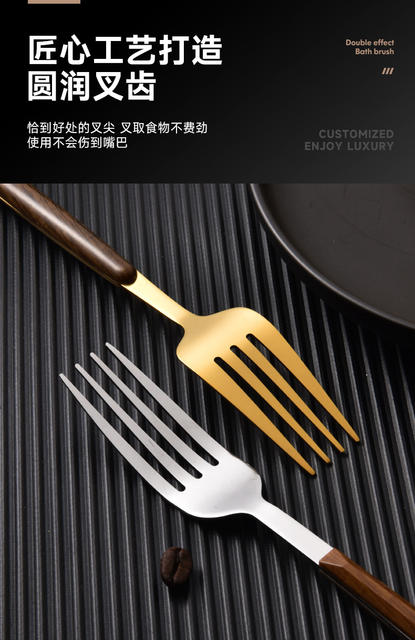 Stainless steel fork chopsticks spoon portable tableware suit student outdoor tableware Three-Piece Gift printing logo detail 10