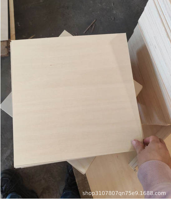 Basswood Plywood Laser Engraving Crafts Wood Board Double-Sided Plywood Cutting Thin Wood Board Plywood Multi-Layer Board detail 8