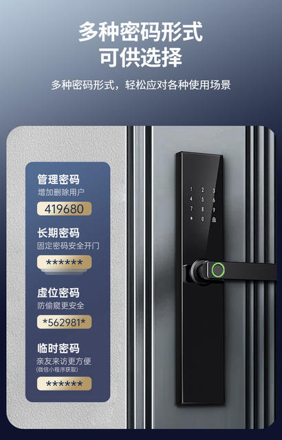 Tongtong Lock Smart Door Lock Fingerprint Password Lock for Homestay Apartments Rental Houses App Remote Management Electronic Lock detail 10