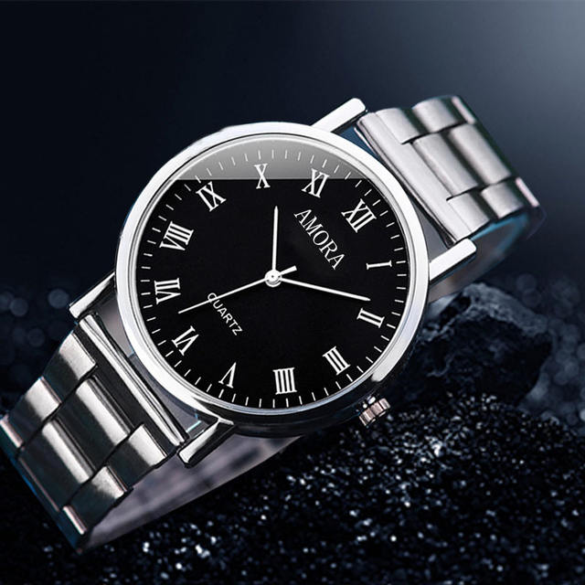 Xiangshiman AMROA in stock wholesale watch men's automatic non-waterproof middle-aged Korean quartz non-mechanical watch detail 12