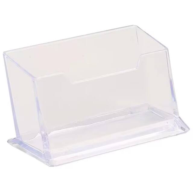 Acrylic Single Layer Transparent Business Card Holder Storage Box Office Desk Rack Box Business Card Rack Display Rack detail 10