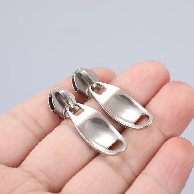 Simple Silver Zinc Alloy Zipper Pullers, Luggage and Clothing Accessories, Nylon Zipper Pullers, Textile Accessories Wholesale detail 5